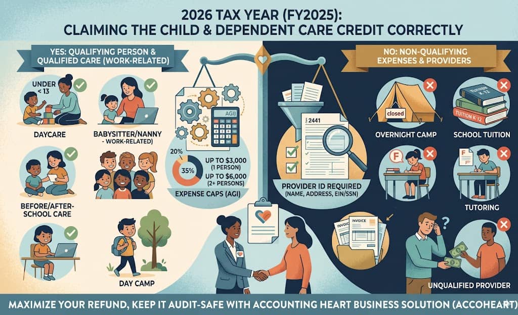 Child & Dependent Care Credit: What Expenses Qualify (and What the IRS Rejects) in 2026