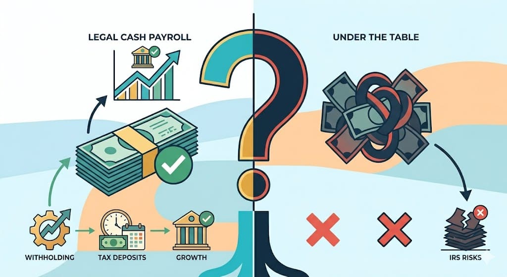 Paying Workers in Cash vs Payroll: What the IRS Considers Legal (and What Triggers Problems) in 2026